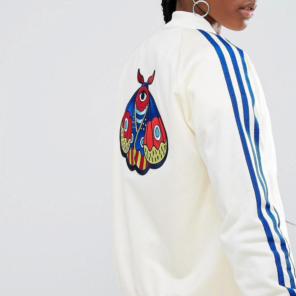 • rare Adidas limited edition adi dassler embroidered bomber jacket • - Picture 8 of 16